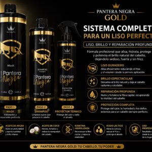 Pantera Negra Gold Sistema Completo para Liso Perfecto